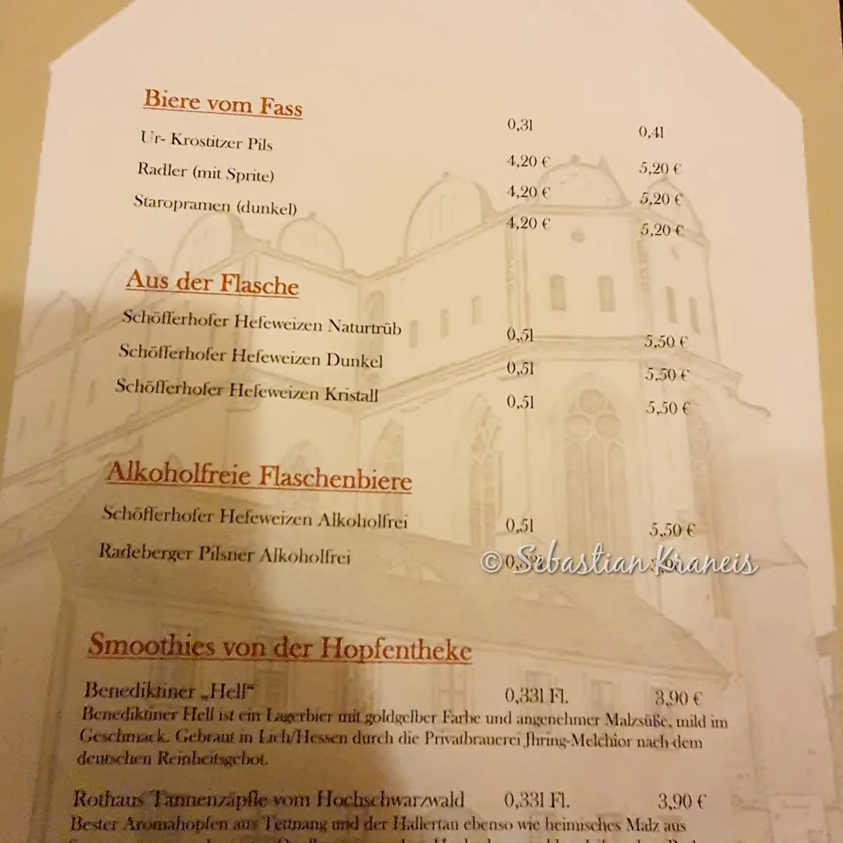 Speisekarte photo 2