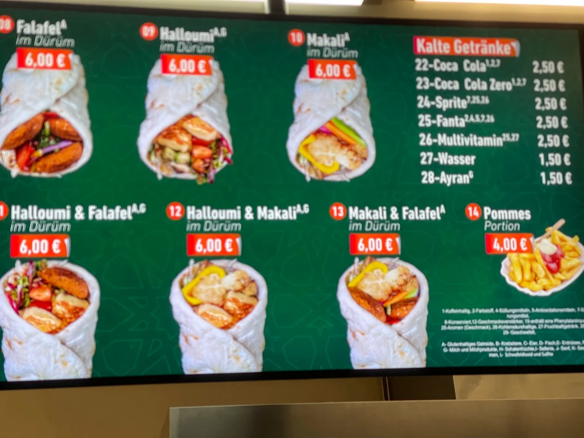 Speisekarte photo 2