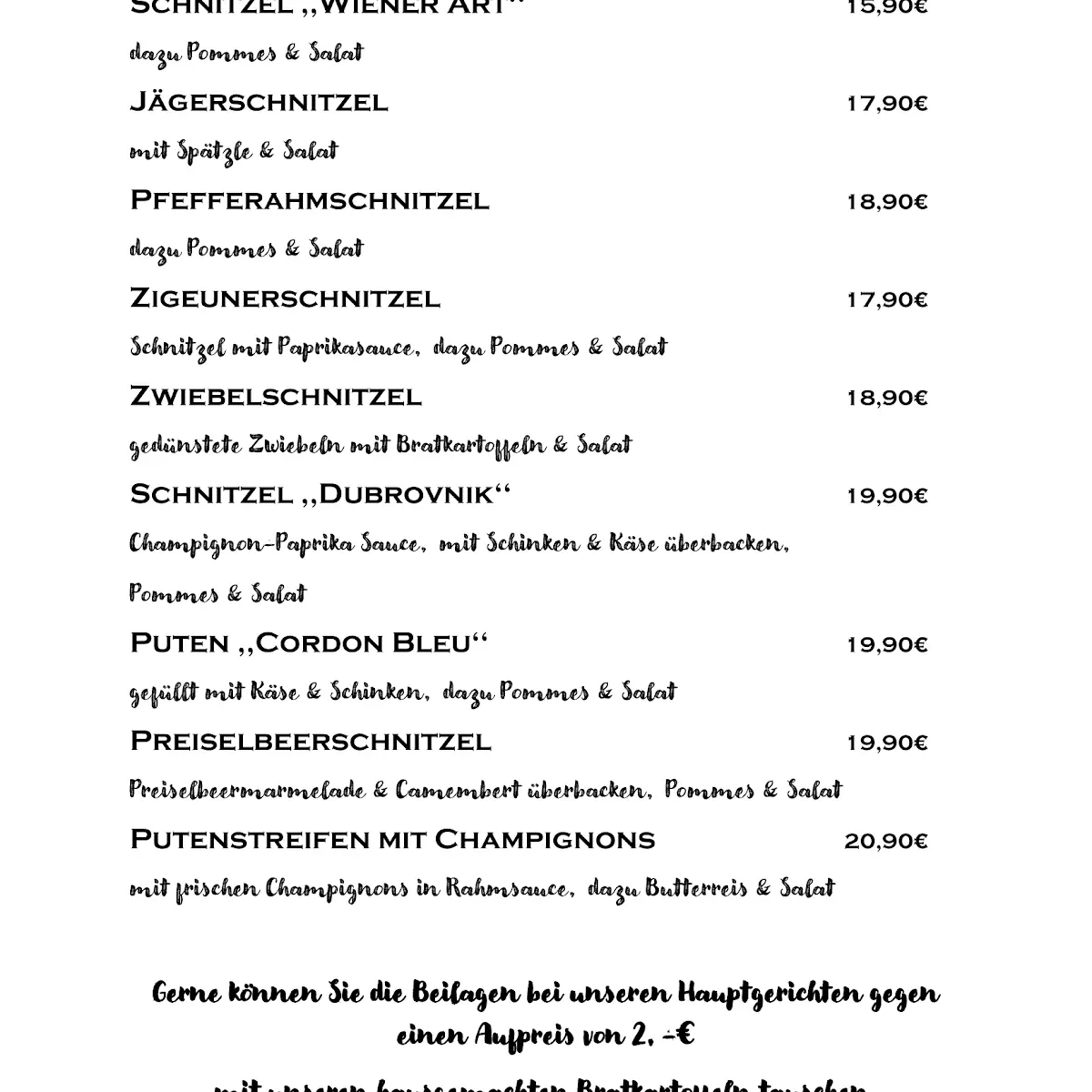 Speisekarte photo 1