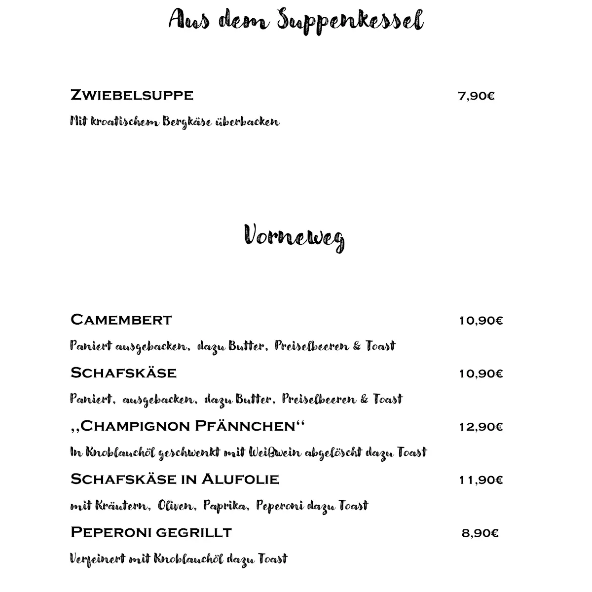 Speisekarte photo 10