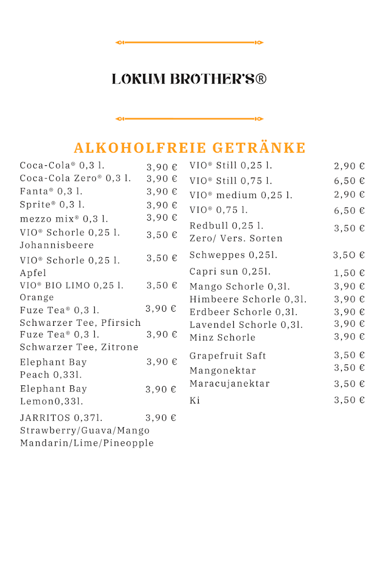 Speisekarte photo 2
