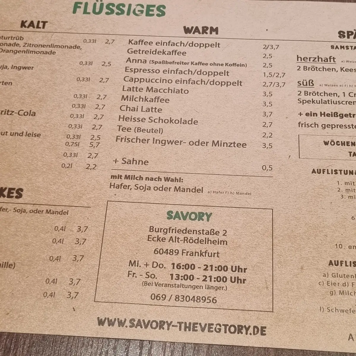 Speisekarte photo 4