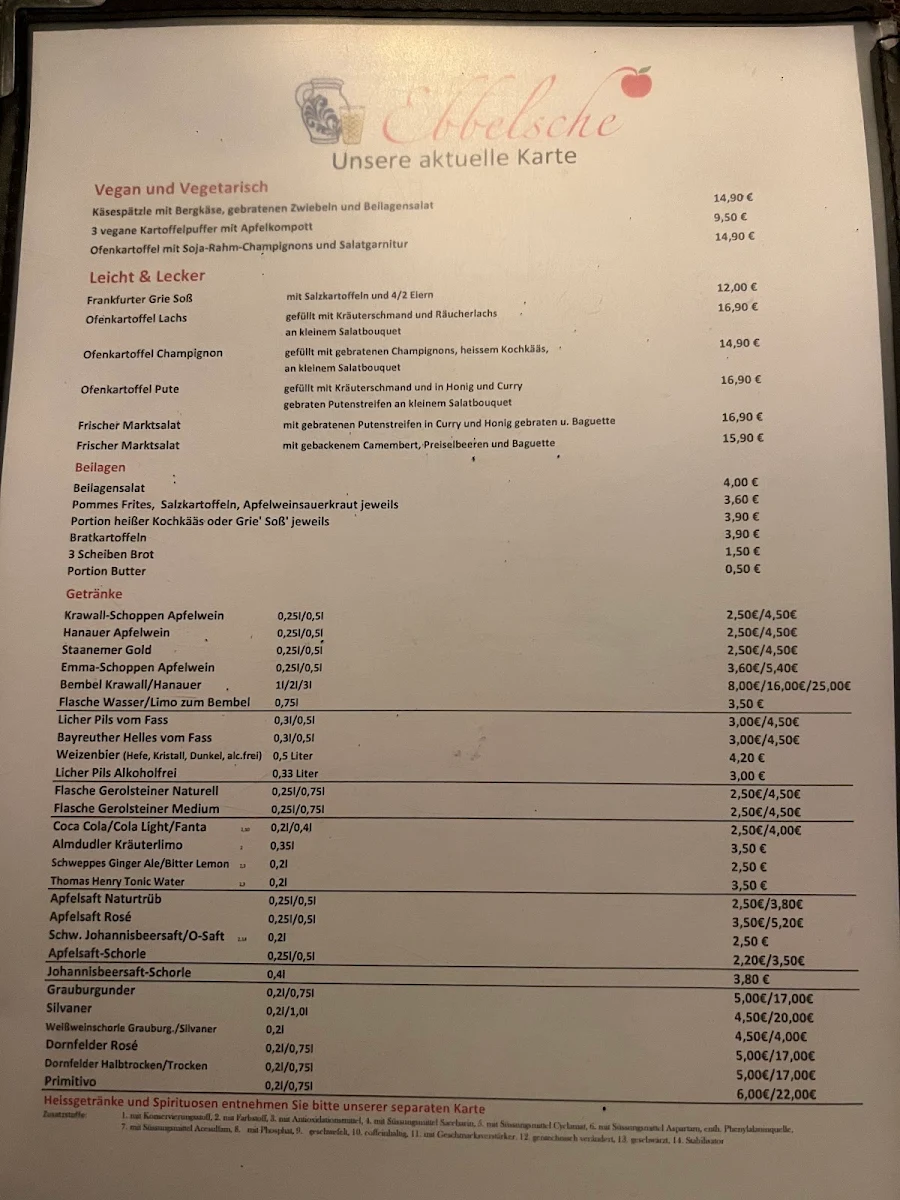 Speisekarte photo 2