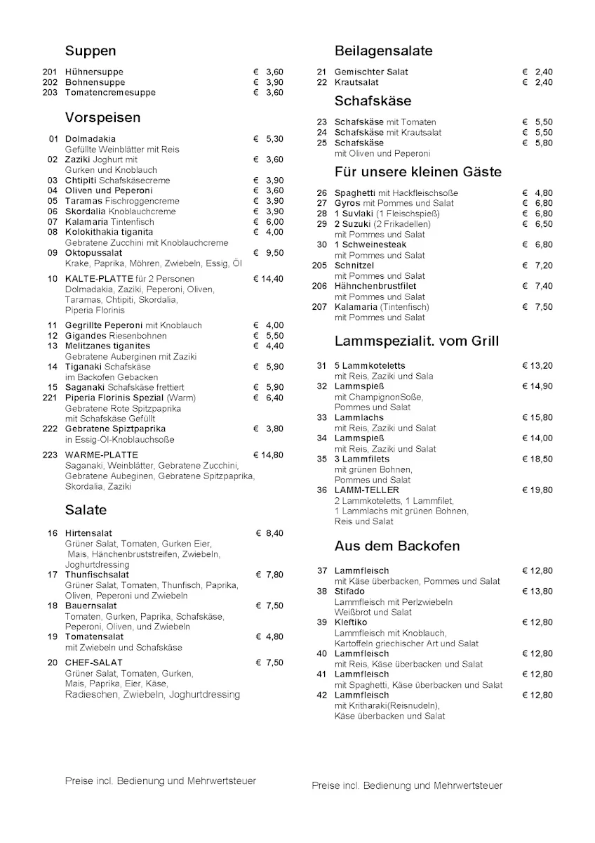 Speisekarte photo 1