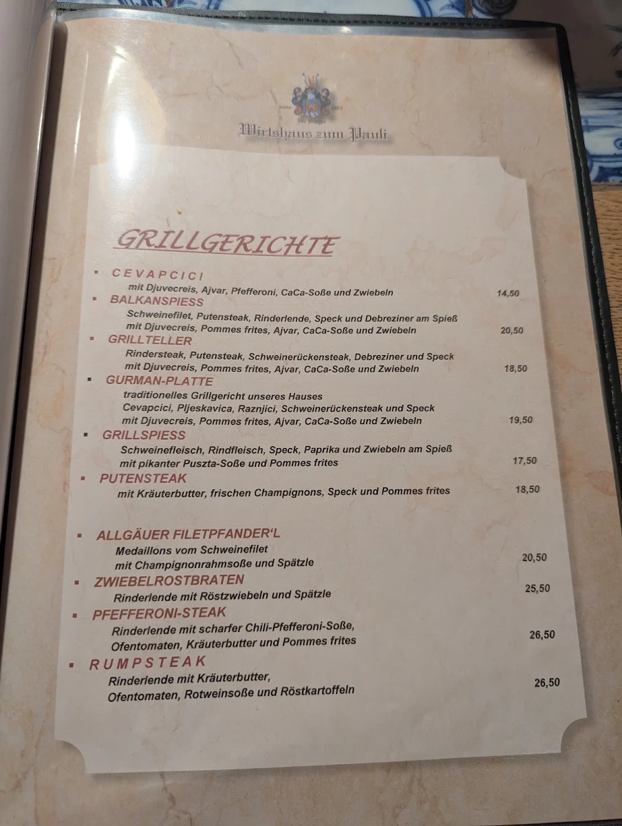 Speisekarte photo 3