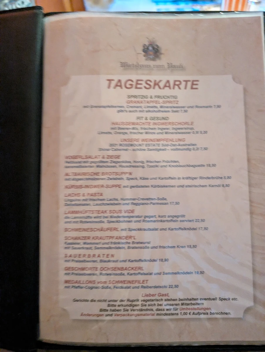 Speisekarte photo 6