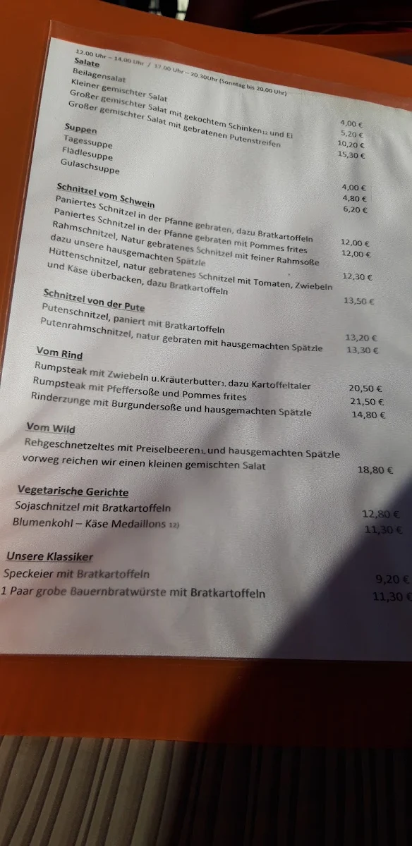 Speisekarte photo 1