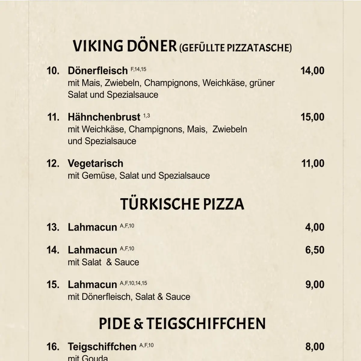 Speisekarte photo 9