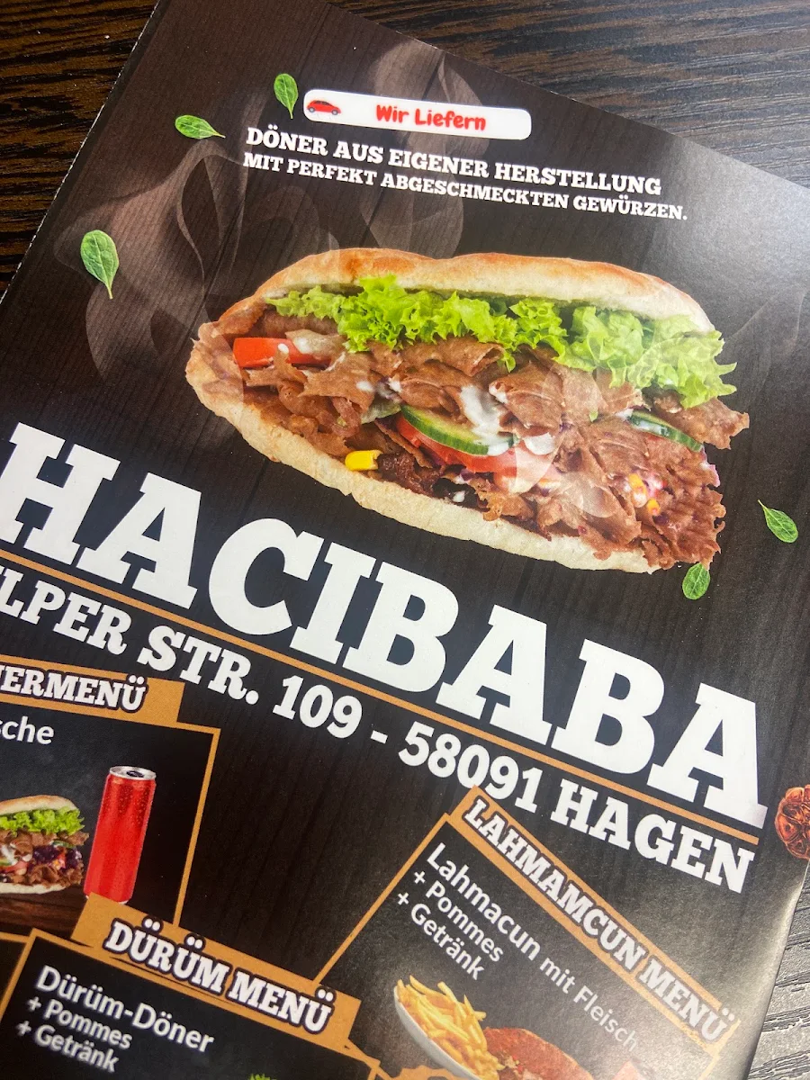 Speisekarte, Haci Baba Eilpe