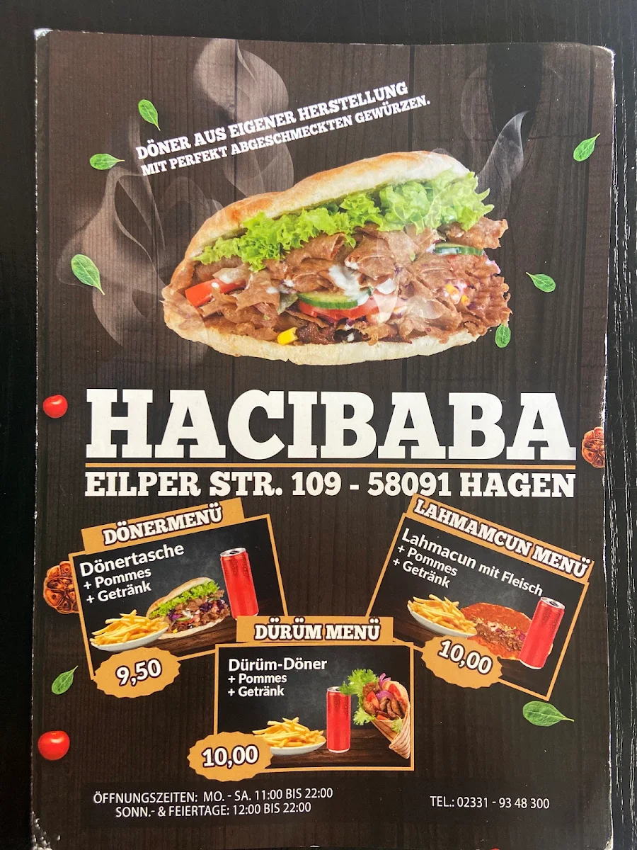 Speisekarte, Haci Baba Eilpe
