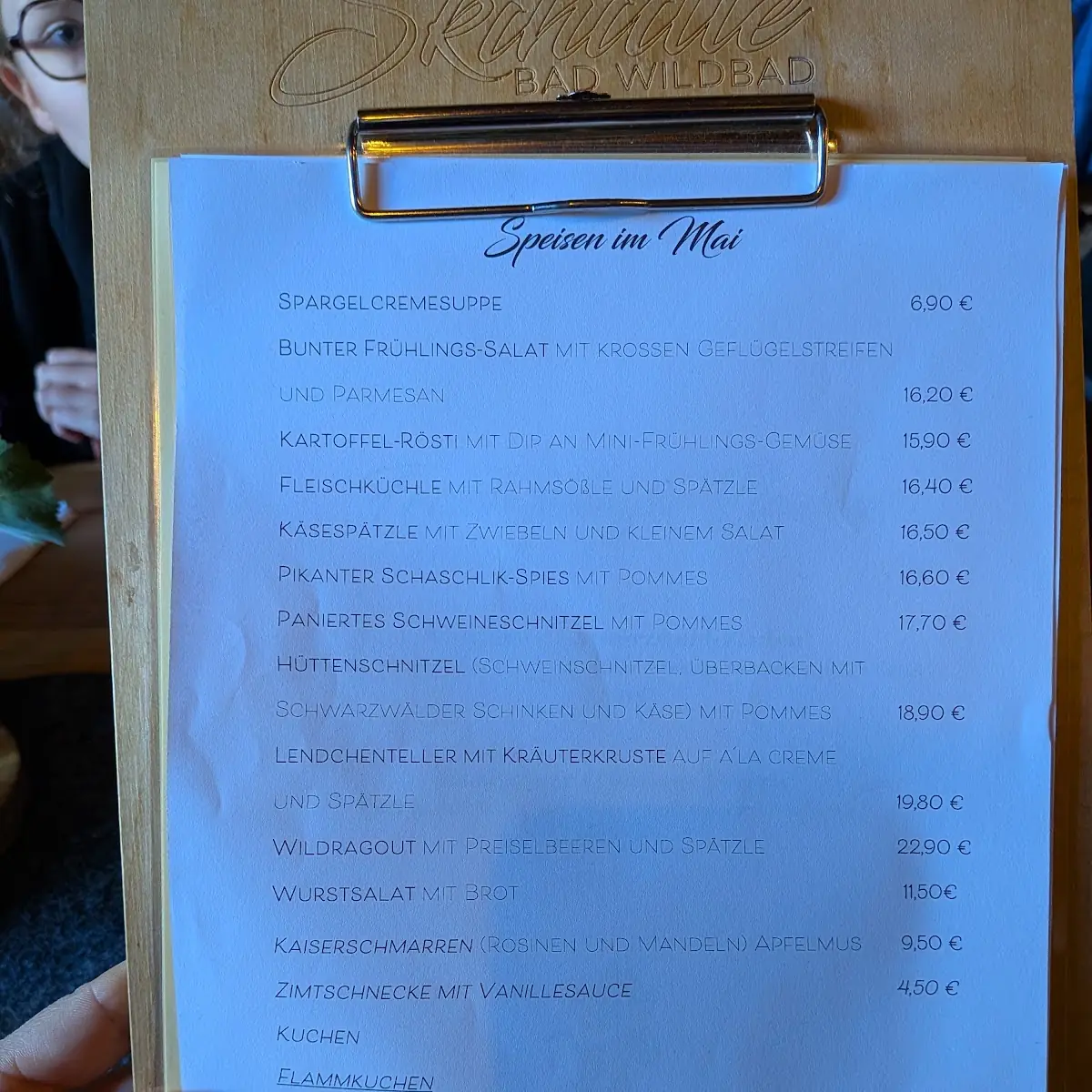 Speisekarte photo 1