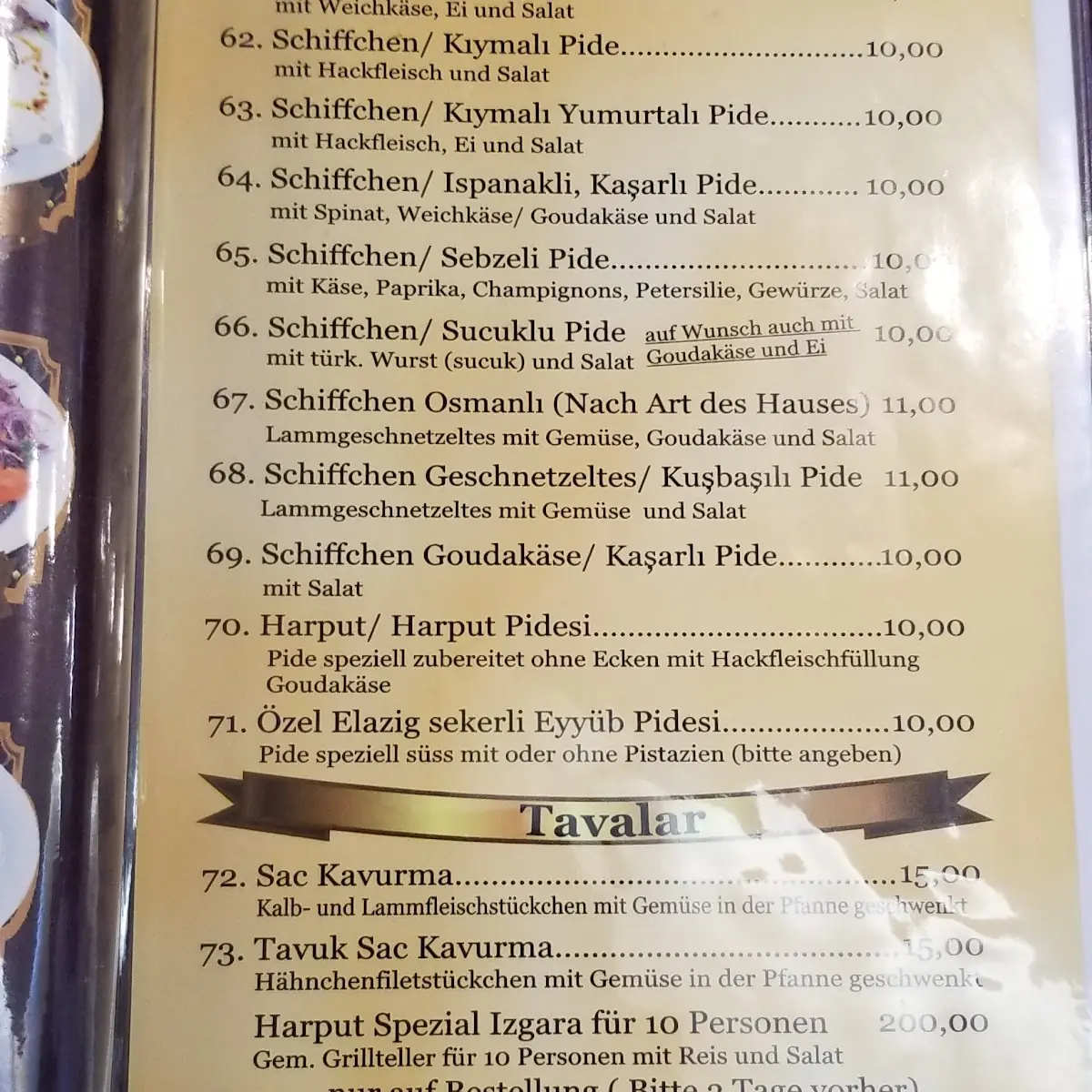 Speisekarte photo 3