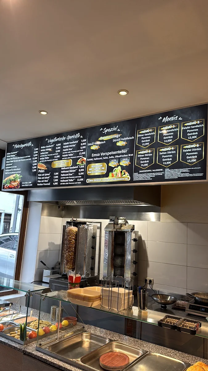 Speisekarte, Emsa Döner