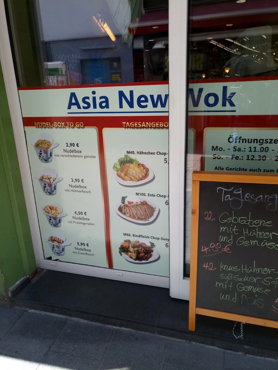 Speisekarte, Asia New Wok