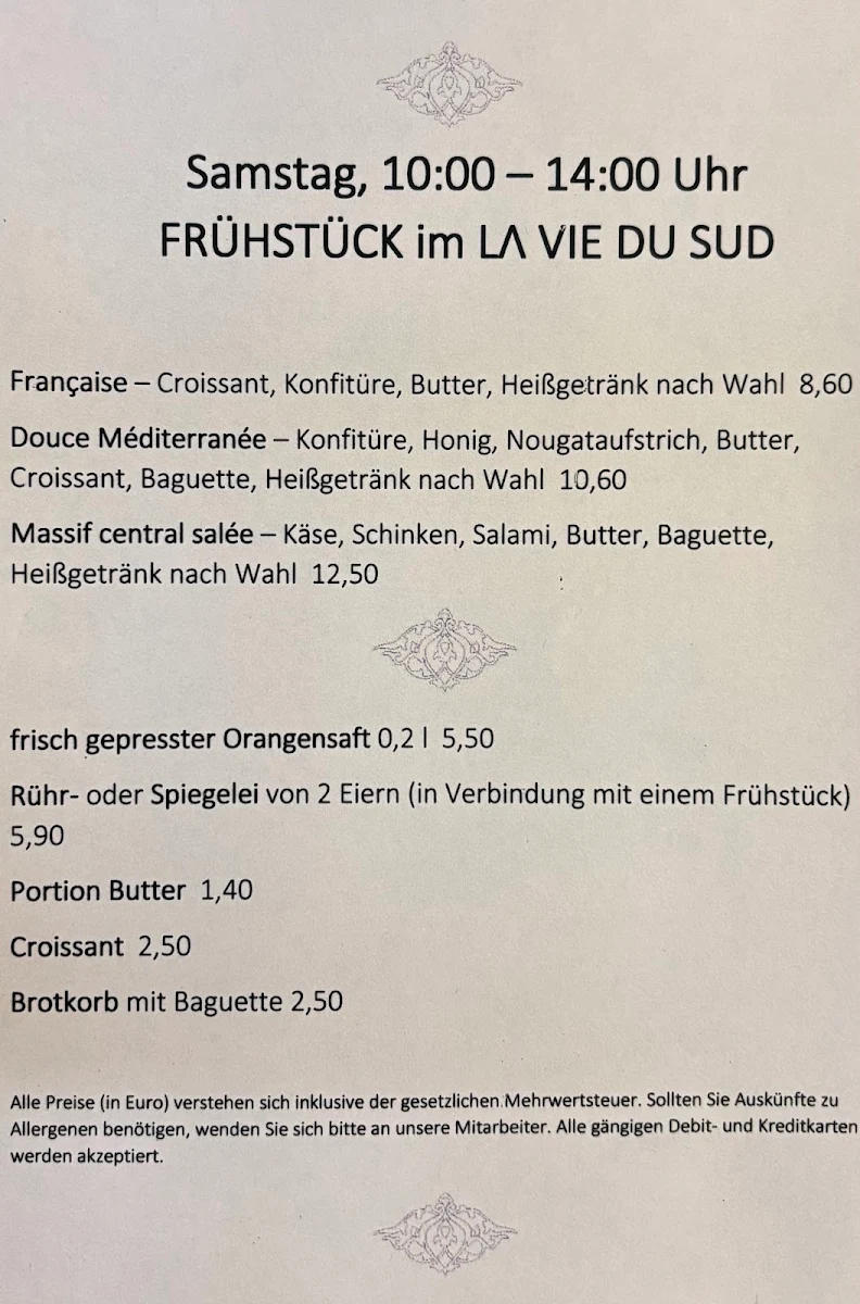 Speisekarte photo 2