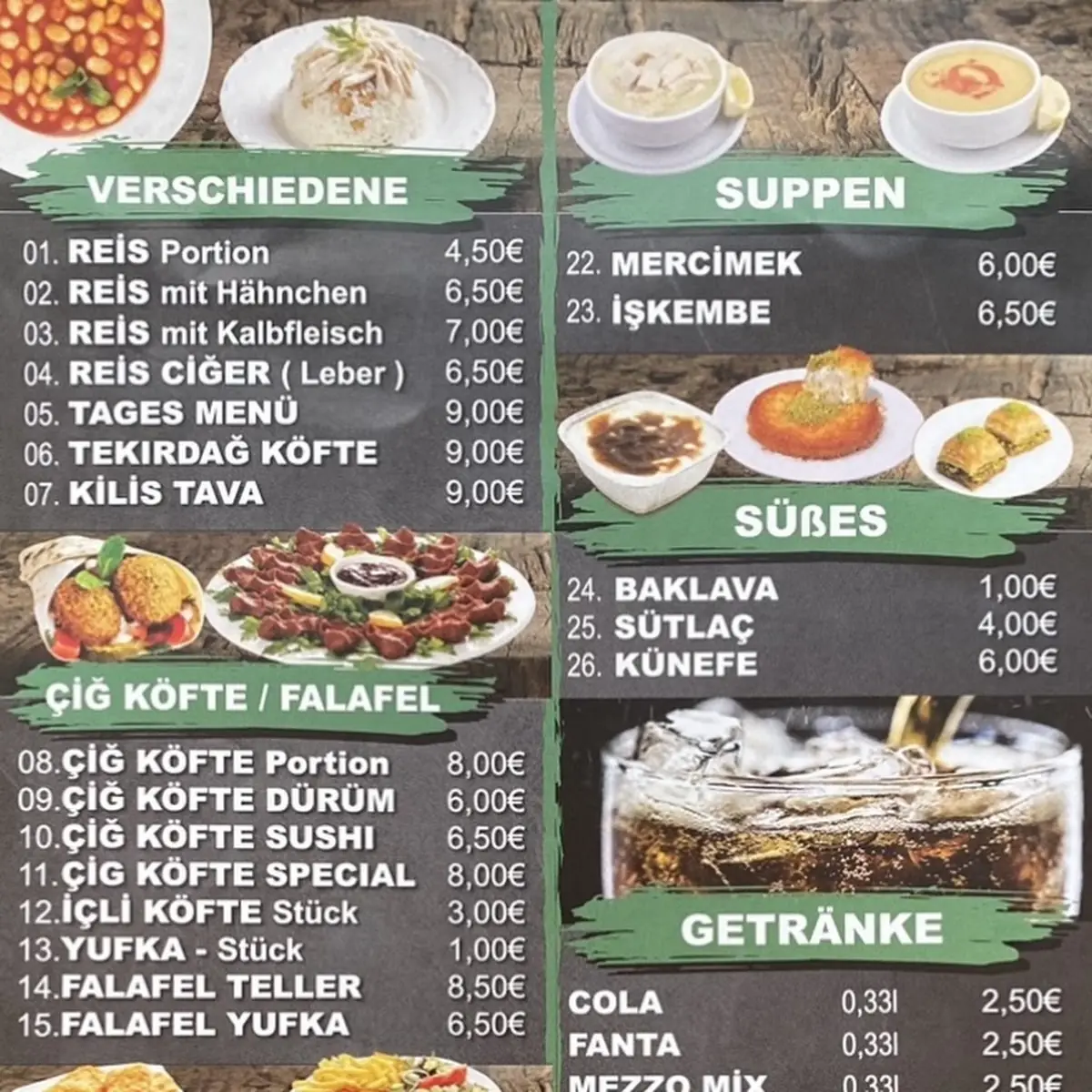 Speisekarte photo 2
