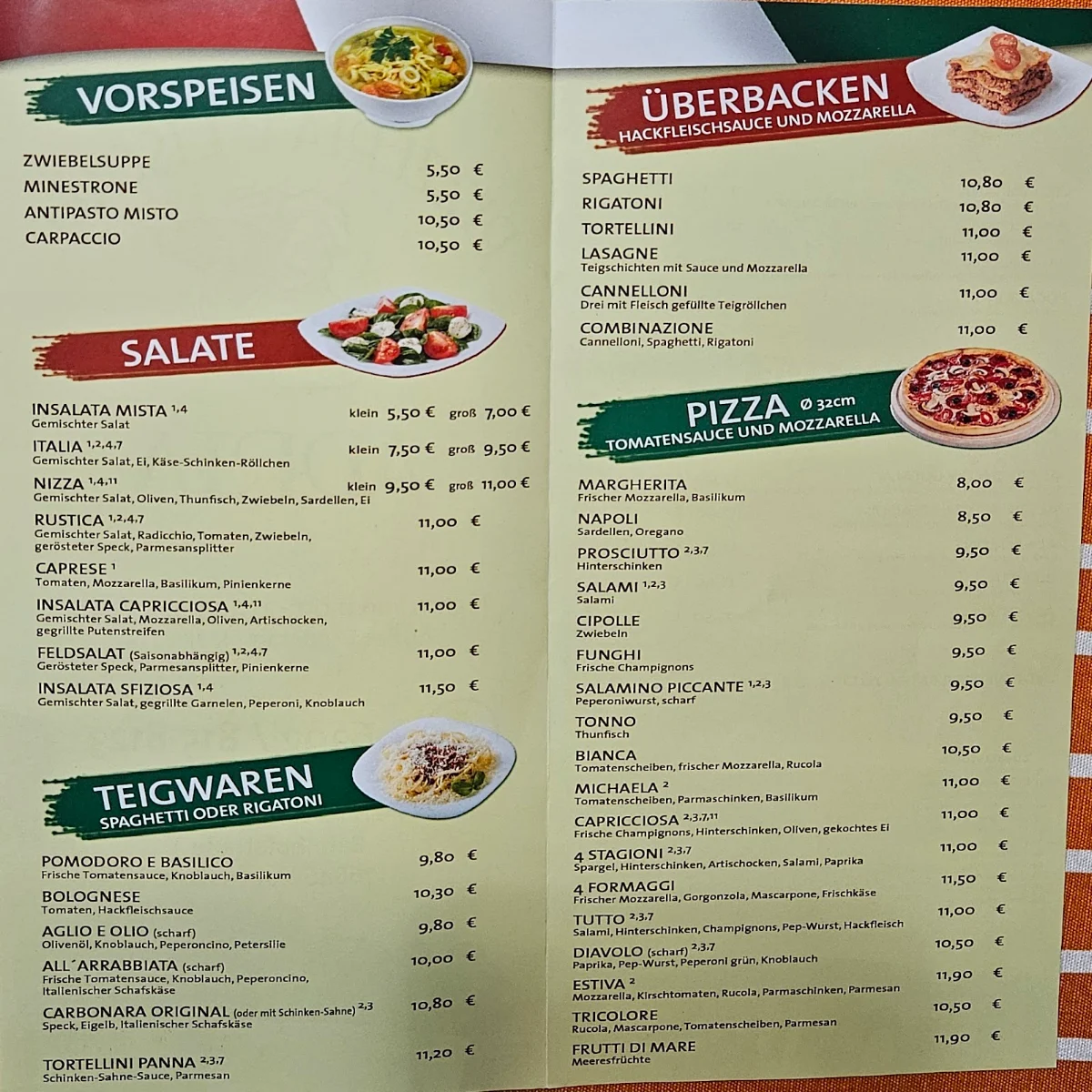 Speisekarte photo 2