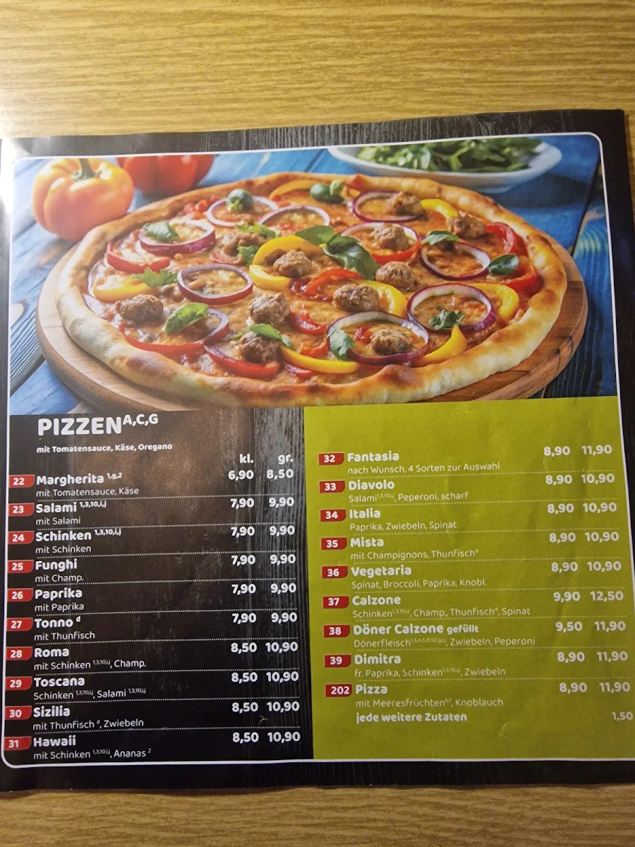 Speisekarte, Laguna Grill