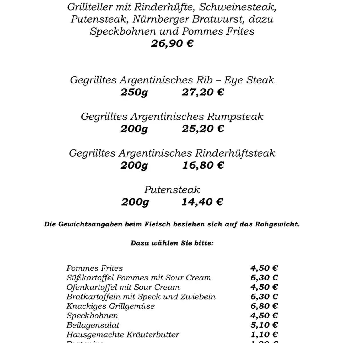Speisekarte photo 4