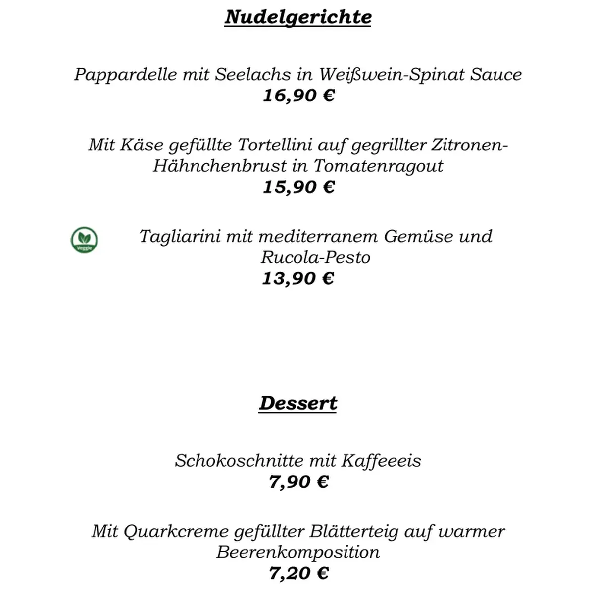 Speisekarte photo 8