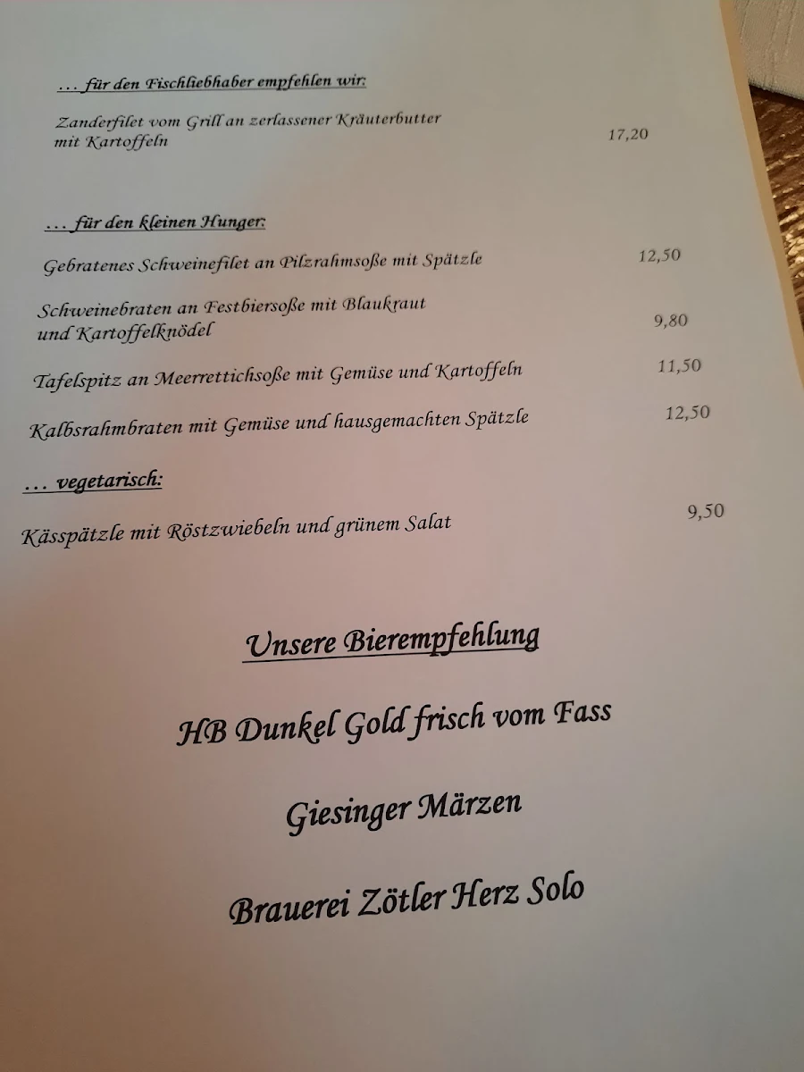 Speisekarte photo 2