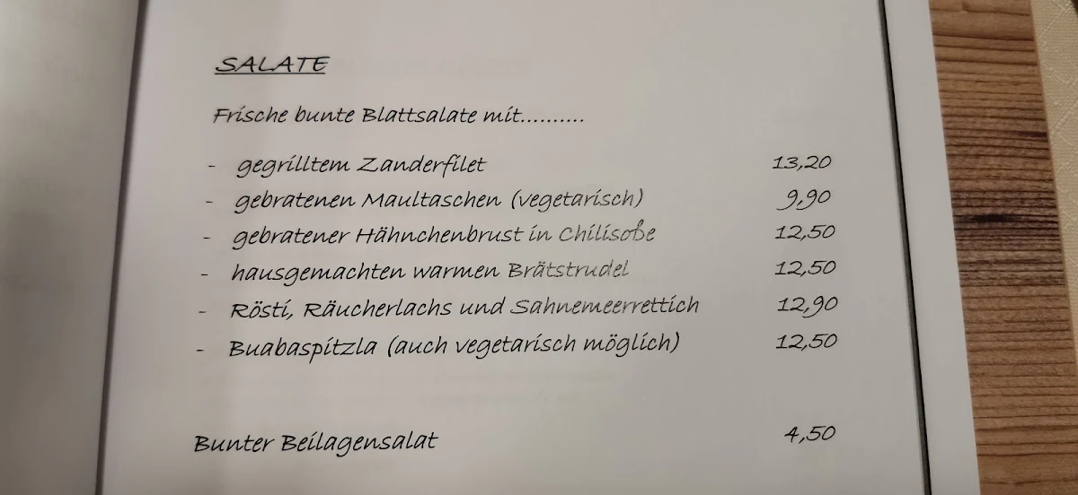 Speisekarte photo 9