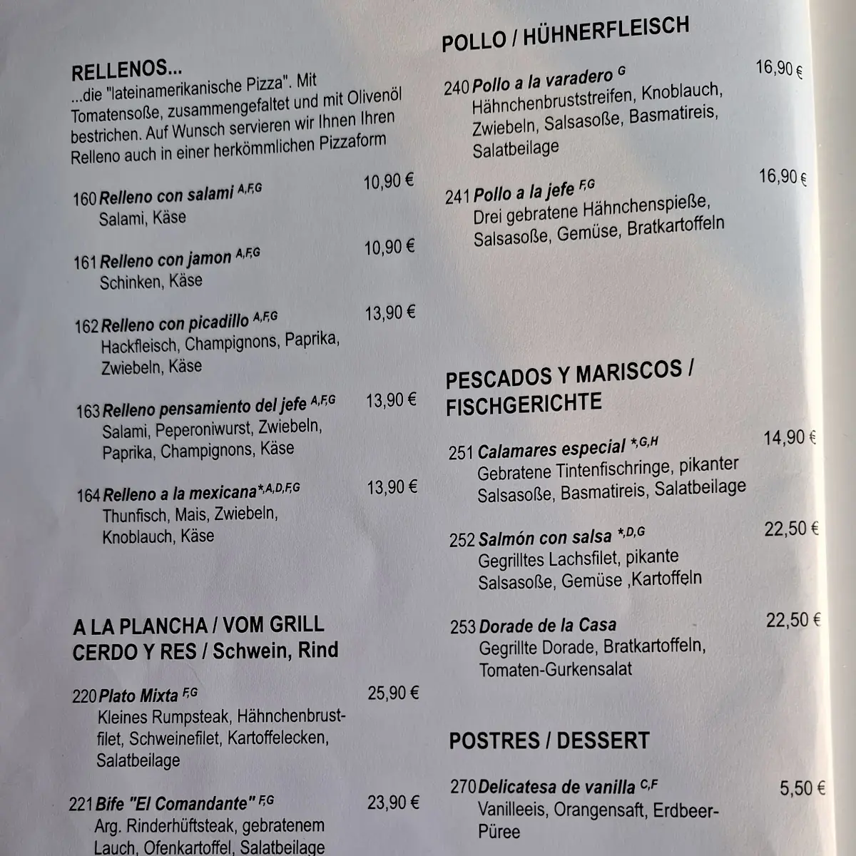 Speisekarte photo 4