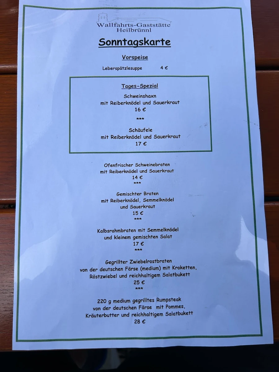 Speisekarte photo 2