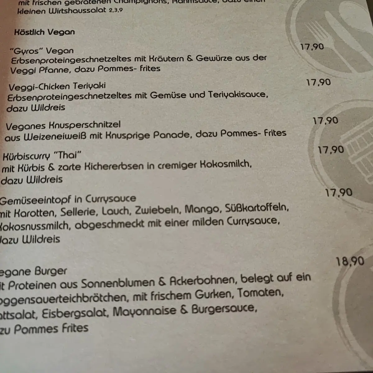Speisekarte photo 1