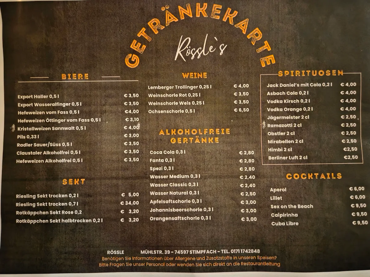 Speisekarte photo 3