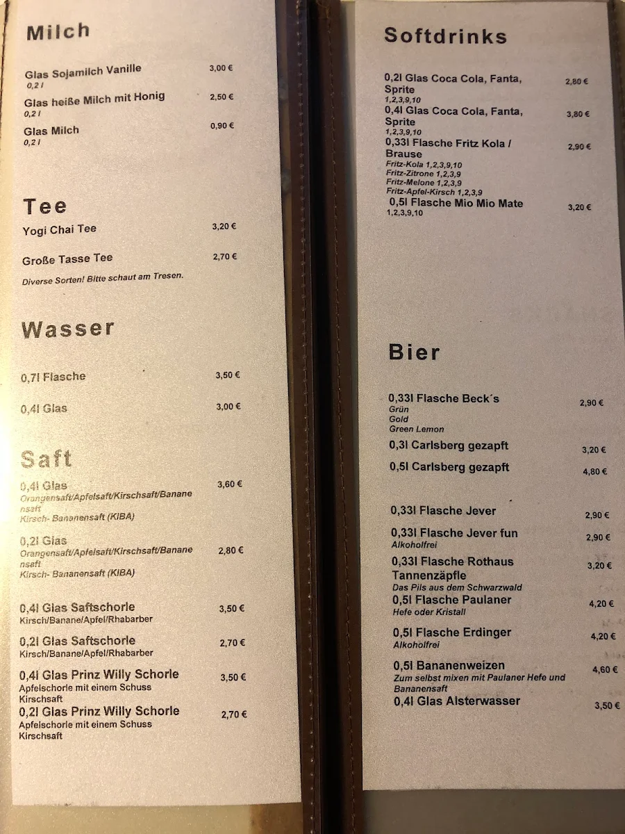 Speisekarte photo 2