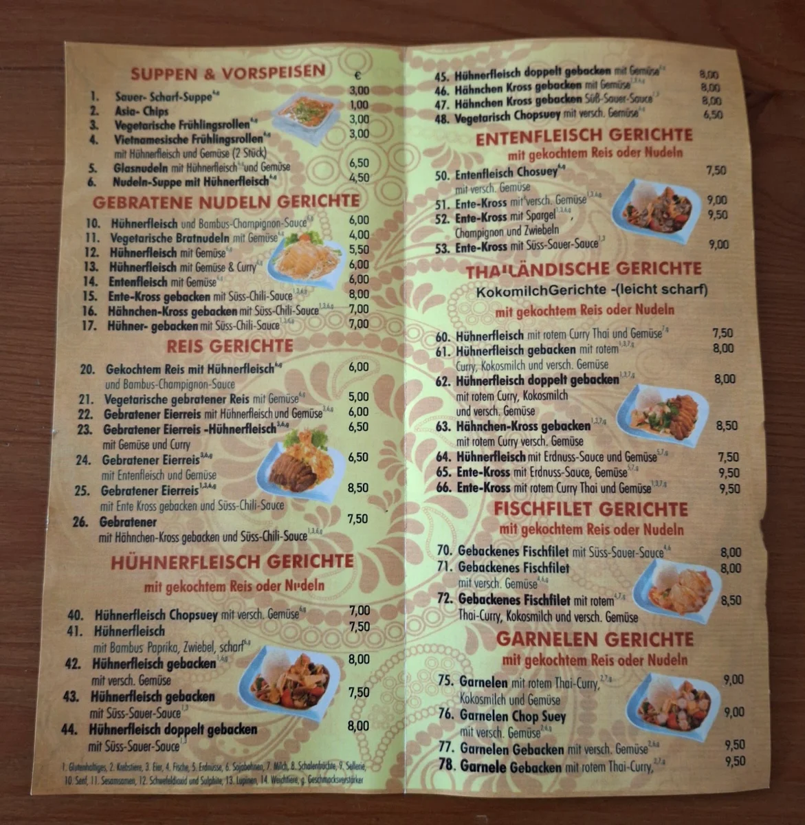 Speisekarte photo 1