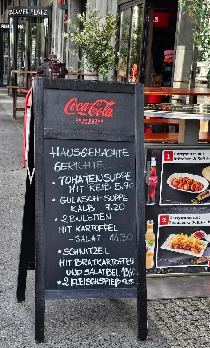 Speisekarte, Borkowskis Original Berliner Currywurst