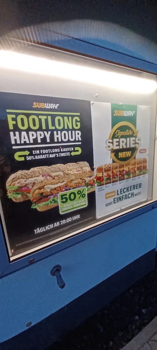 Speisekarte, Subway