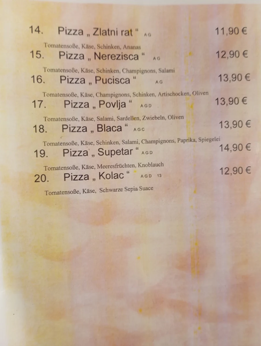 Speisekarte photo 2