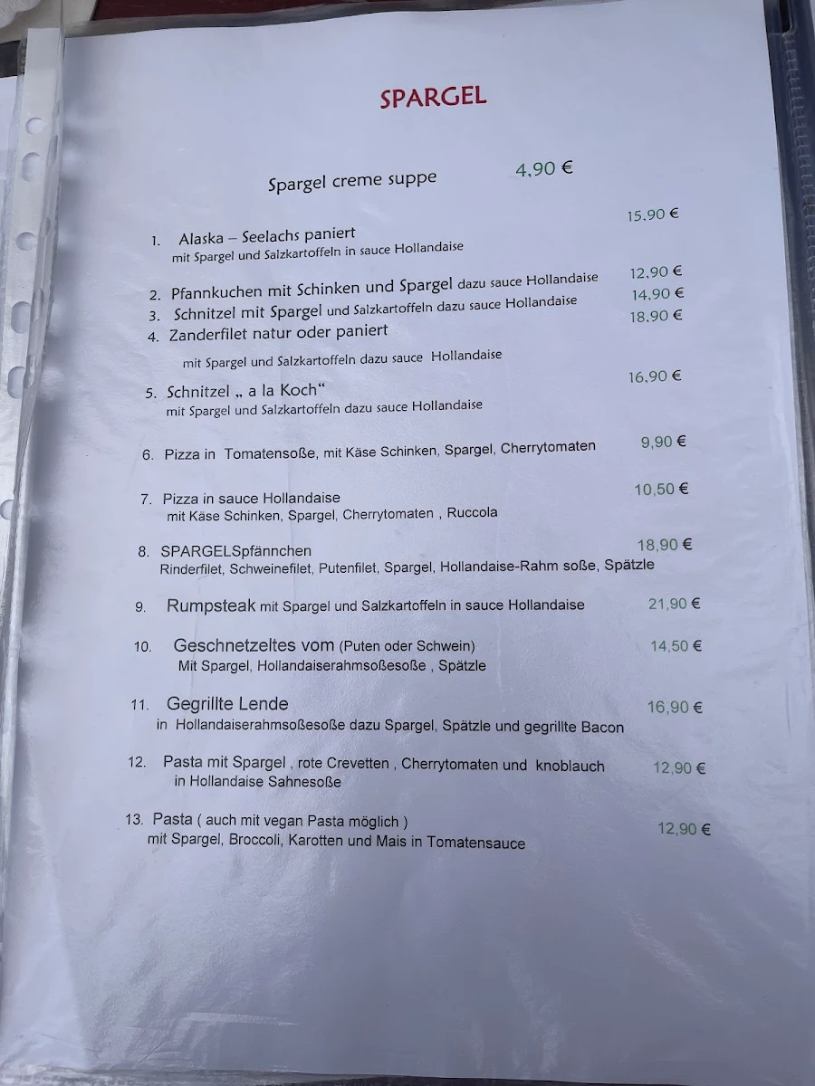 Speisekarte photo 5