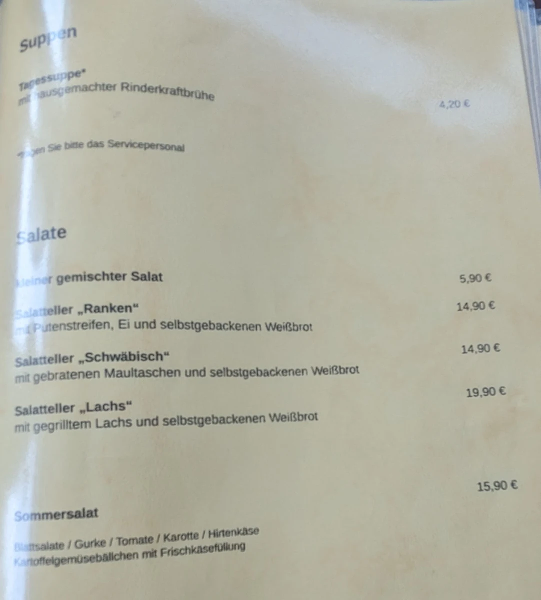 Speisekarte photo 5
