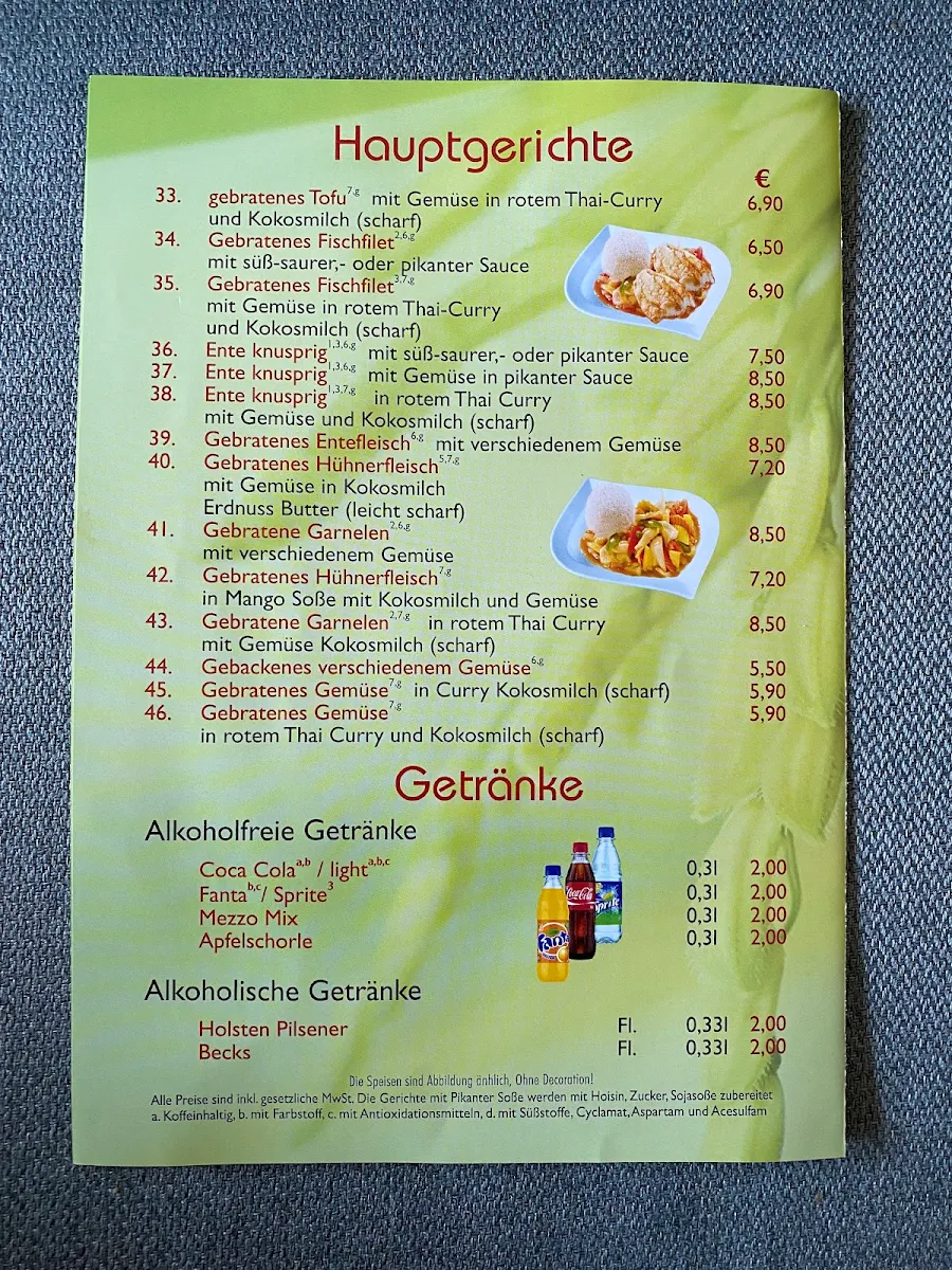 Speisekarte photo 2