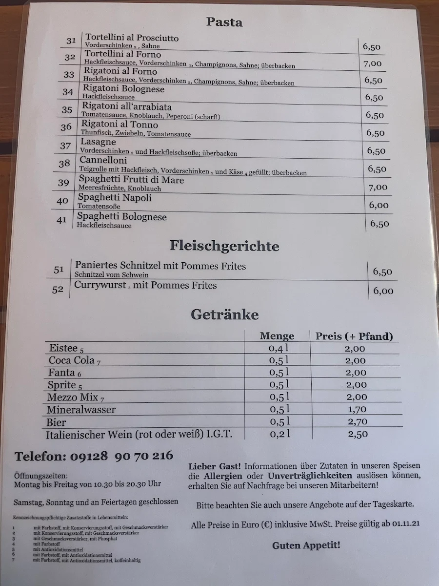 Speisekarte photo 5