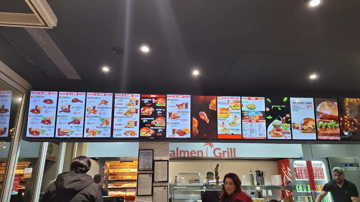 Speisekarte, Palmengrill