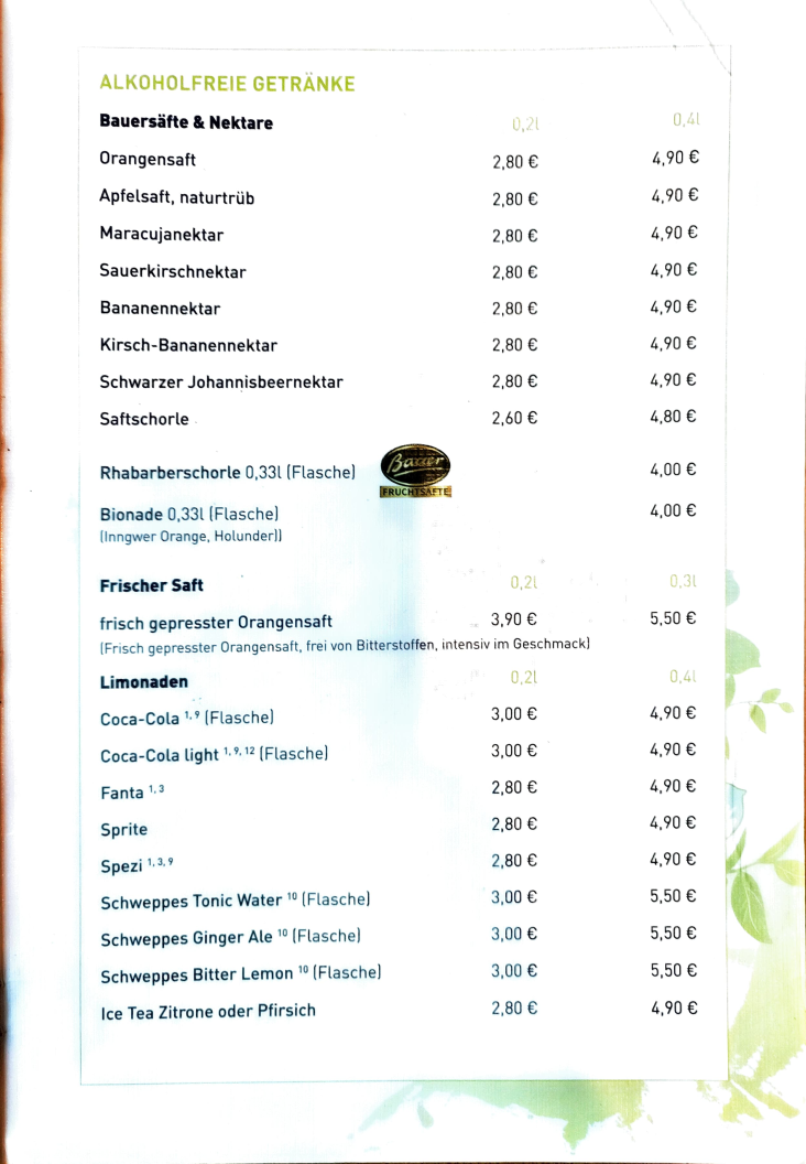 Speisekarte photo 1