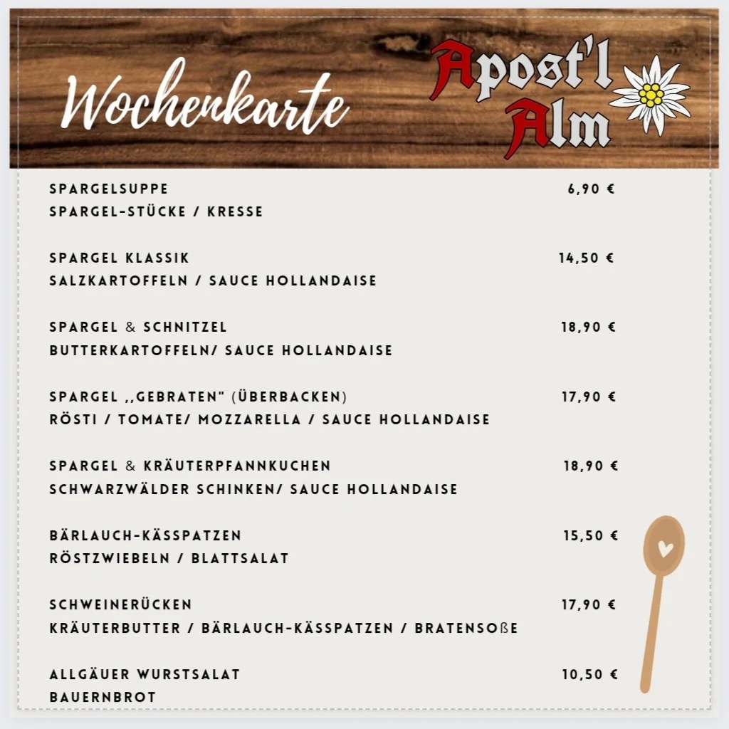 Speisekarte photo 2
