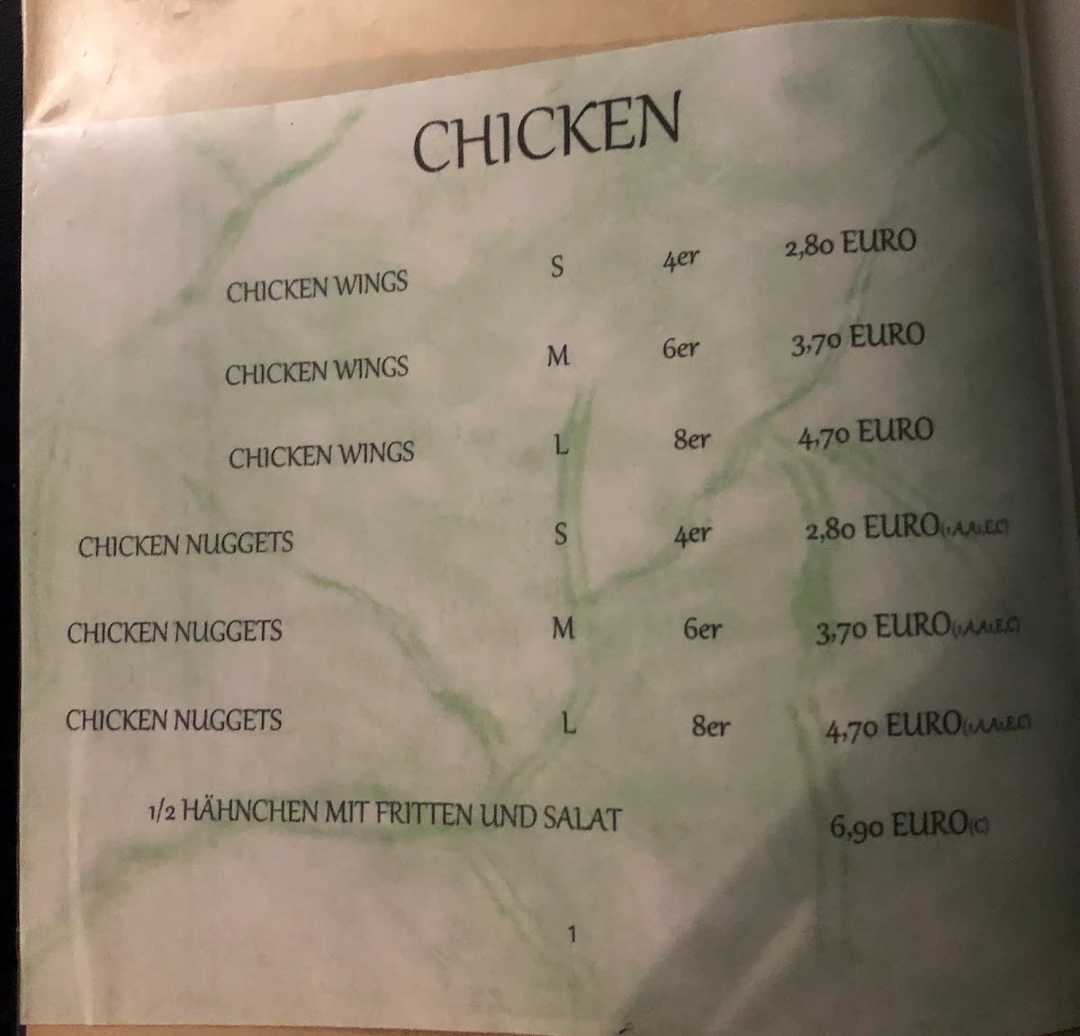 Speisekarte photo 8