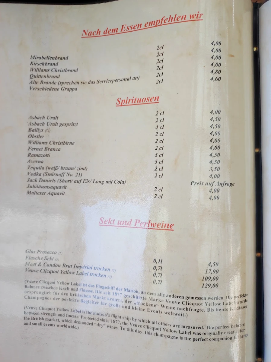 Speisekarte photo 2