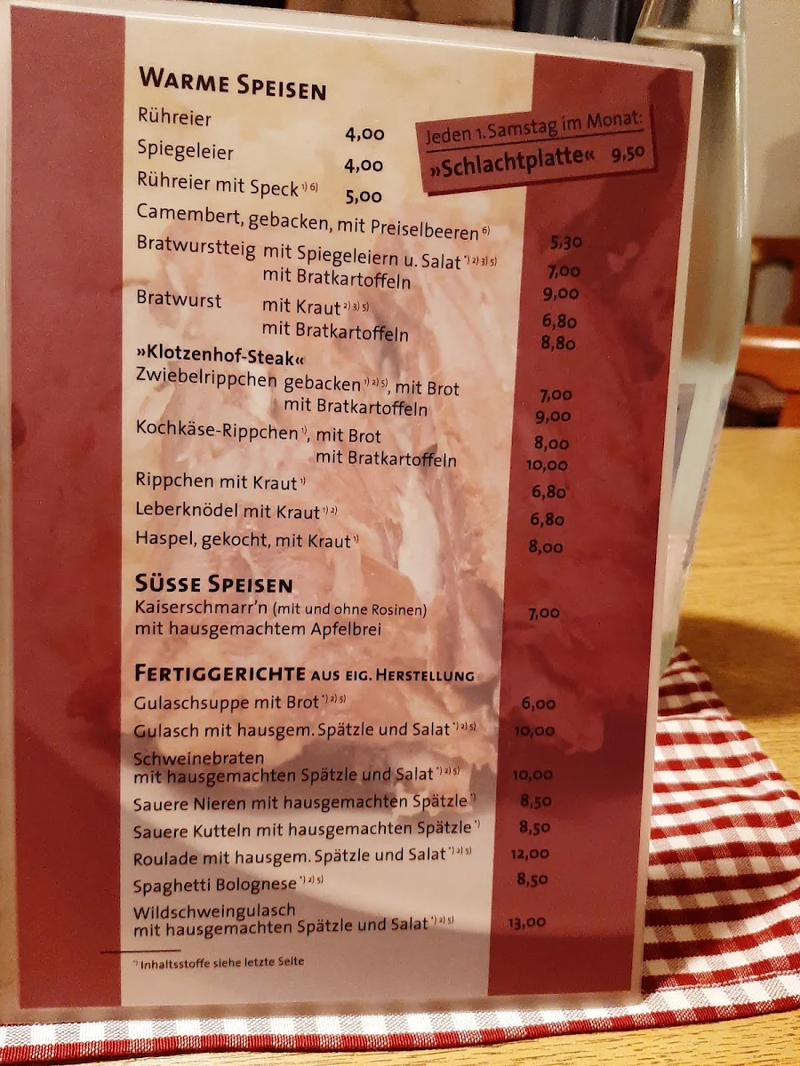 Speisekarte photo 5