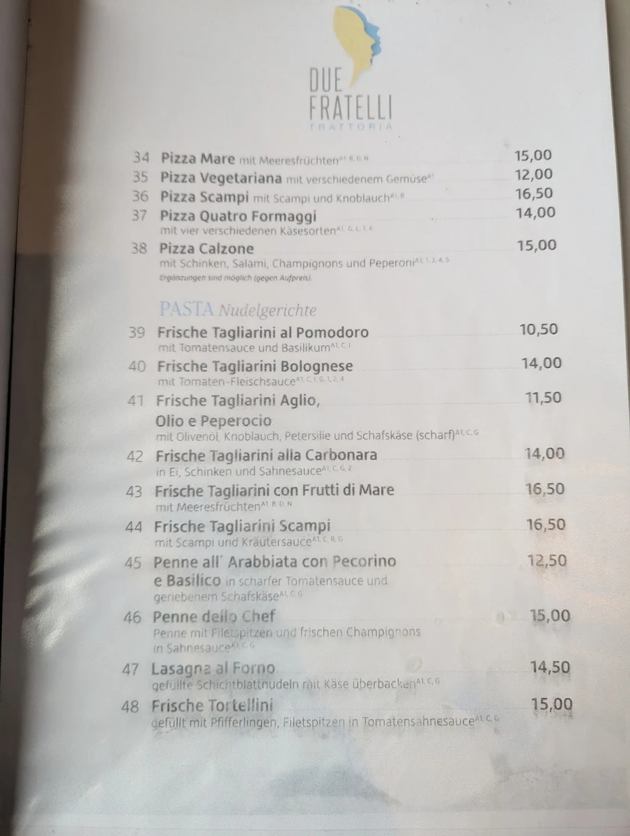 Speisekarte photo 1
