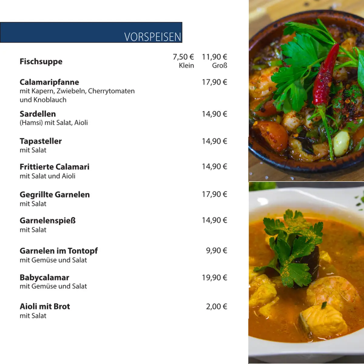Speisekarte photo 2