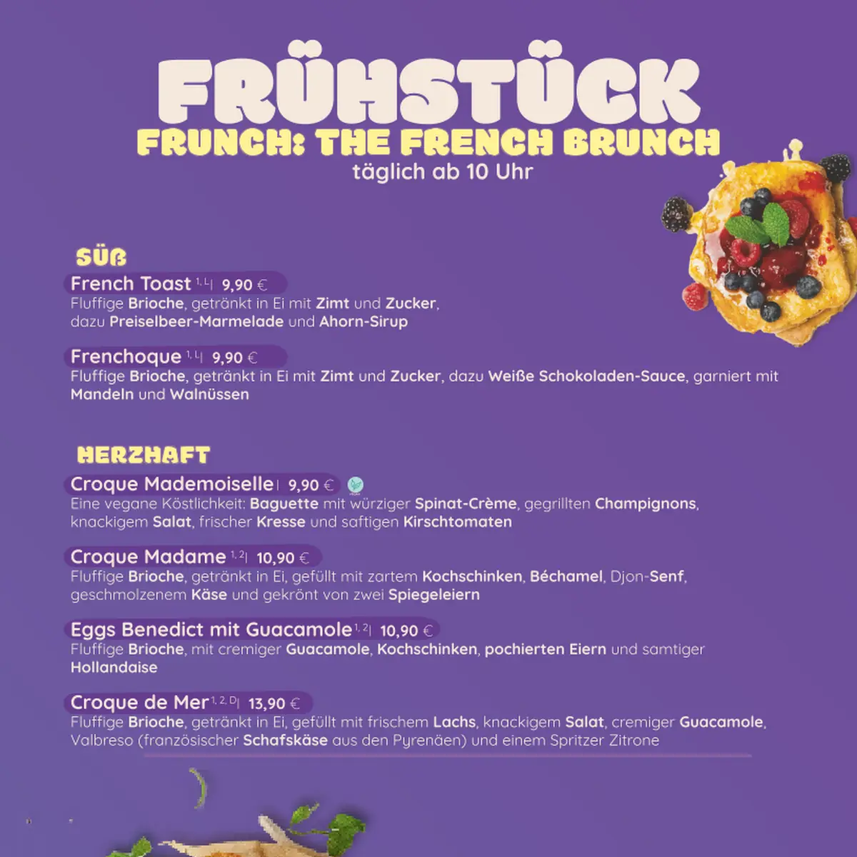Speisekarte, COQ AU VIN | French Bar & Restaurant - Mönchengladbach