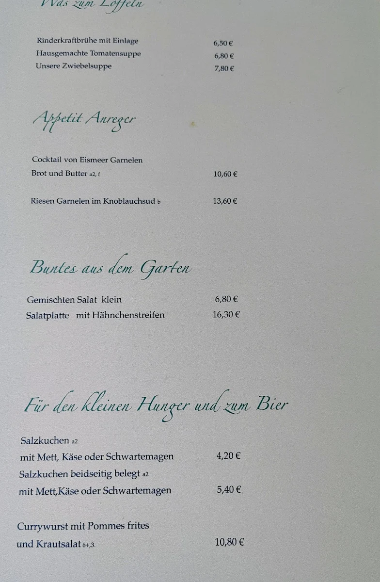 Speisekarte photo 5