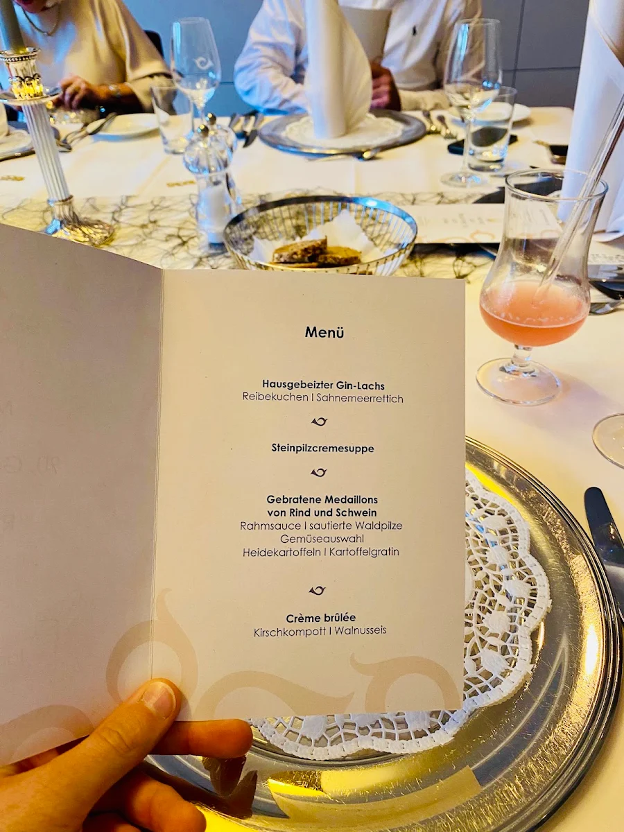 Speisekarte, Restaurant im Hotel Sellhorn